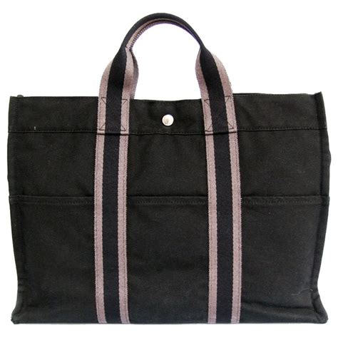 hermes black tote bag